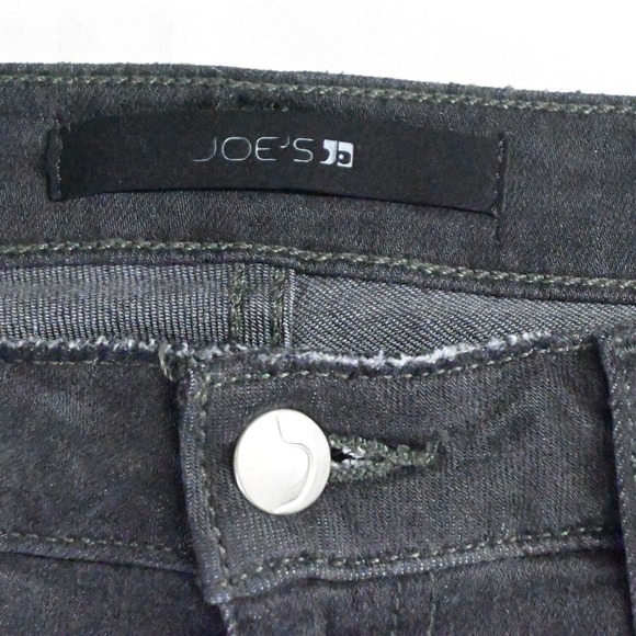 NEW Joes‎ 30 Mid Rise Skinny Ankle Destroyed Black Stretch Denim Jeans - Picture 3 of 7